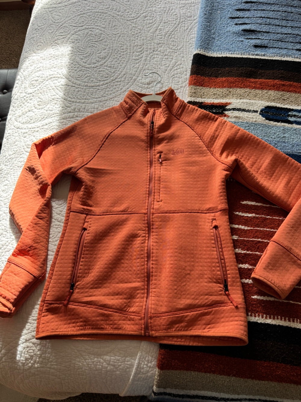 REI Coral Textured Full-Zip Utility Jacket POLARTEC